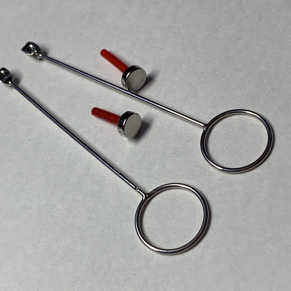 Circle drop Earrings